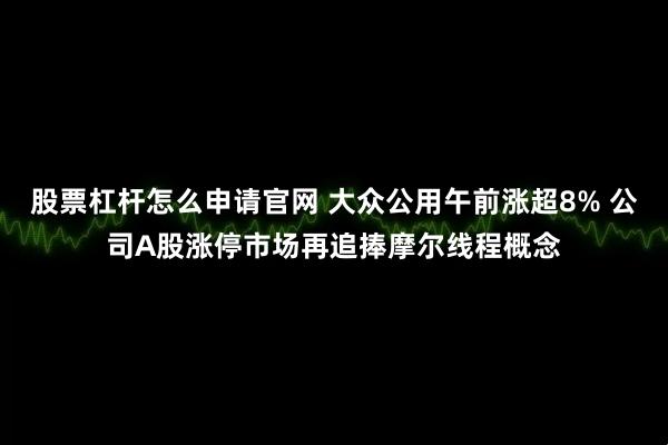 股票杠杆怎么申请官网 大众公用午前涨超8% 公司A股涨停市场再追捧摩尔线程概念